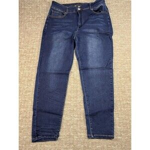 Women’s 20 Beyind Us Dark Skinny Jeans Stretch Double Button